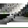 Mexen Eris Badewanne freistehend 180 x 80 cm, weiß/schwarz, schwarzer Überlauf - 53441808075-70