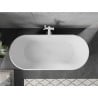 Mexen Flavia freestanding bath 150 x 75 cm, white, white overflow - 54031507500-20