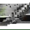 Baignoire Mexen Flavia indépendante 150 x 75 cm, blanche/noire, évacuation chromée - 54031507575-01