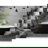 Mexen Flavia freistehende Badewanne 150 x 75 cm, weiß/schwarz, weißer Überlauf - 54031507575-20