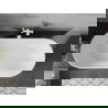 Mexen Flavia freistehende Badewanne 150 x 75 cm, weiß/schwarz, weißer Überlauf - 54031507575-20