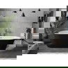 Mexen Flavia vrijstaande badkuip 150 x 75 cm, wit/zwart, overloop roségoud - 54031507575-60