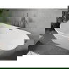 Mexen Flavia vrijstaande badkuip 160 x 75 cm, wit, overloop gun metal - 54031608000-95