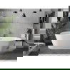 Mexen Flavia vrijstaande badkuip 160 x 75 cm, wit, overloop geborsteld nikkel - 54031608000-97