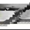 Mexen Flavia vrijstaande badkuip 170 x 75 cm, wit, witte overloop - 54031708000-20