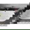 Baignoire Mexen Flavia autoportante 170 x 75 cm, blanche, vidange en cuivre brossé - 54031708000-65