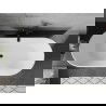 Baignoire Mexen Flavia autoportante 170 x 75 cm, blanche, vidage noir - 54031708000-70