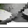 Mexen Flavia vrijstaande badkuip 170 x 75 cm, wit/zwart, overloop gun metal - 54031708075-95