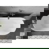 Mexen Flavia vrijstaande badkuip 170 x 75 cm, wit/zwart, overloop gun metal - 54031708075-95