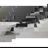 Mexen Oval vrijstaande tegenwand badkuip 160 x 80 cm, wit, overloop chroom - 52671608000-01