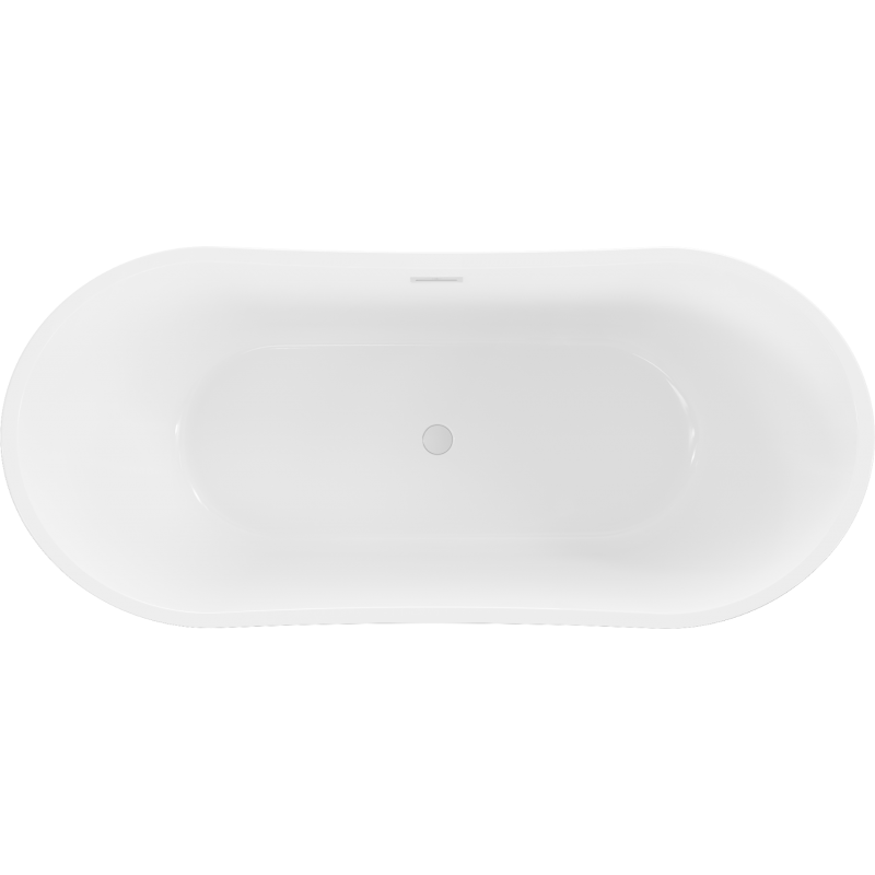 Mexen Montana vasca da bagno indipendente 170 x 80 cm, bianca, troppopieno bianco - 52011708000-20