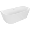 Mexen Oval freestanding wall bath 170 x 80 cm, white, white overflow - 52671708000-20