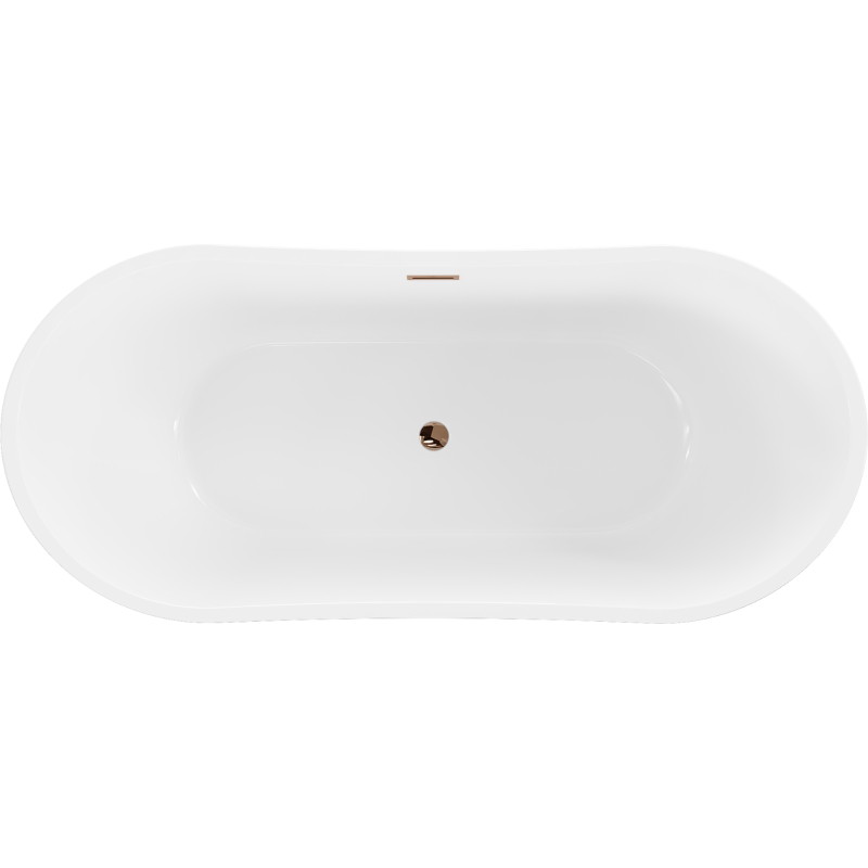 Mexen Montana vann vaba seisev 170 x 80 cm, valge, ülevool roosa kuld - 52011708000-60