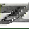 Mexen Montana vrijstaande badkuip 170 x 80 cm, wit, zwarte overloop - 52011708000-70