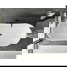 Baignoire autoportante Mexen Montana 170 x 80 cm, blanche, débordement noir - 52011708000-70