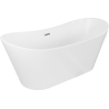 Mexen Montana freestanding bathtub 67 x 31.5 inches, white, brushed nickel overflow - 52011708000-97