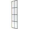 Mexen Next L 1-wing Bath Screen 50 x 150 cm, Black Grid, Brushed Copper - 895-050-000-03-77-65