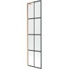 Mexen Next L paravan za kadu 1-krilni 50 x 150 cm, crna mreža, brušeni bakar - 895-050-000-03-77-65