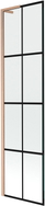 Mexen Next L vanniparavann 1-tiivaline 50 x 150 cm, must ruudustik, harjatud vask - 895-050-000-03-77-65