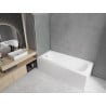 Mexen Vega rectangular bathtub 170 x 70 cm with housing and 1-wing screen 70 cm, transparent, chrome - 550117070X9007010100