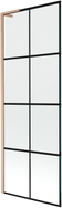 Mexen Next L vannisirmik 1-osaline 70 x 150 cm, must ruudustik, harjatud vask - 895-070-000-03-77-65