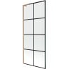 Mexen Next L tuš vrata s jednim krilom 80 x 150 cm, crna mrežica, brušena bakar - 895-080-000-03-77-65