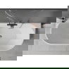 Mexen Oval vrijstaand inbouwbad 170 x 80 cm, wit/zwart, overloop roségoud - 52671708075-60