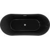 Mexen Montana freestanding bath 170 x 80 cm, black, brushed nickel overflow - 52011708070-97