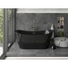 Mexen Montana freestanding bath 170 x 80 cm, black, brushed nickel overflow - 52011708070-97