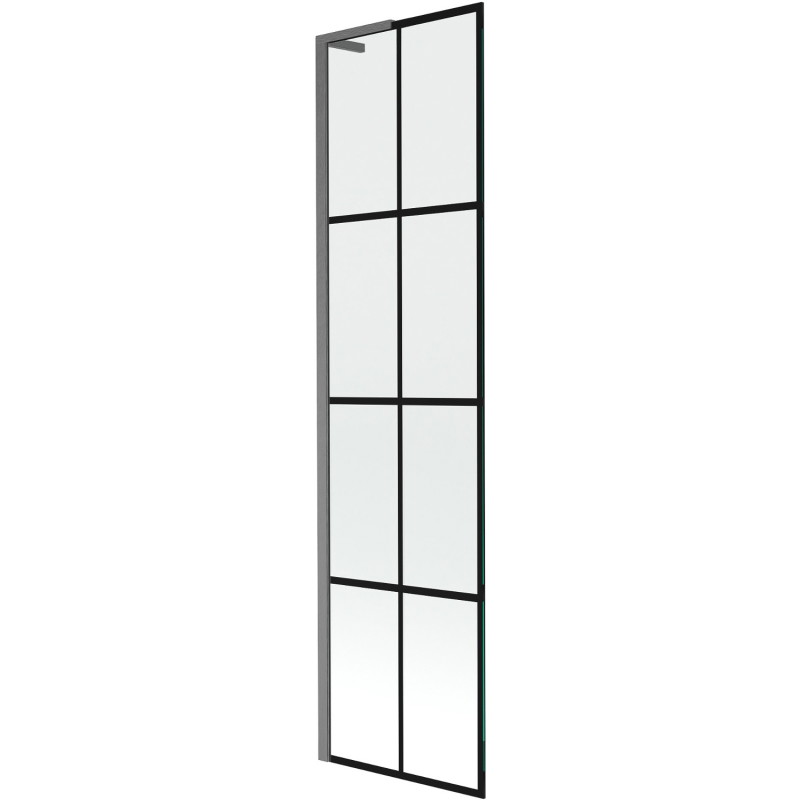 Mexen Next L vannisein üks tiib 50 x 150 cm, must ruudustik, pintseldatud püssihall - 895-050-000-03-77-66
