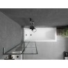 Mexen Next L vannisein 1-kihiline 60 x 150 cm, must ruudustik, gun metal-hajutatud - 895-060-000-03-77-66
