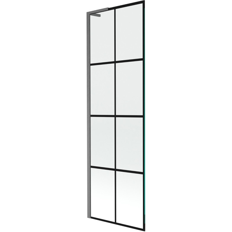 Mexen Next L vannisein 1-kihiline 60 x 150 cm, must ruudustik, gun metal-hajutatud - 895-060-000-03-77-66
