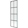 Mexen Next L vannisein 1-kihiline 60 x 150 cm, must ruudustik, gun metal-hajutatud - 895-060-000-03-77-66