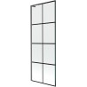 Mexen Next L vanniparavan, 1 tiib, 70 x 150 cm, must ruudustik, gun grey harjatud - 895-070-000-03-77-66