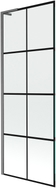 Mexen Next L vanniparavan, 1 tiib, 70 x 150 cm, must ruudustik, gun grey harjatud - 895-070-000-03-77-66