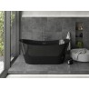 Mexen Montana vabalt seisev vann 170 x 80 cm, must, ülevool gun gray harjatud - 52011708070-66
