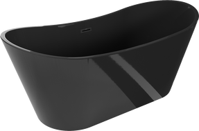 Mexen Montana free-standing bathtub 170 x 80 cm, black, black overflow - 52011708070-70