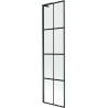 Mexen Next L Badewannenfaltwand 1-flügelig 50 x 150 cm, schwarzes Muster, schwarz - 895-050-000-03-77-70