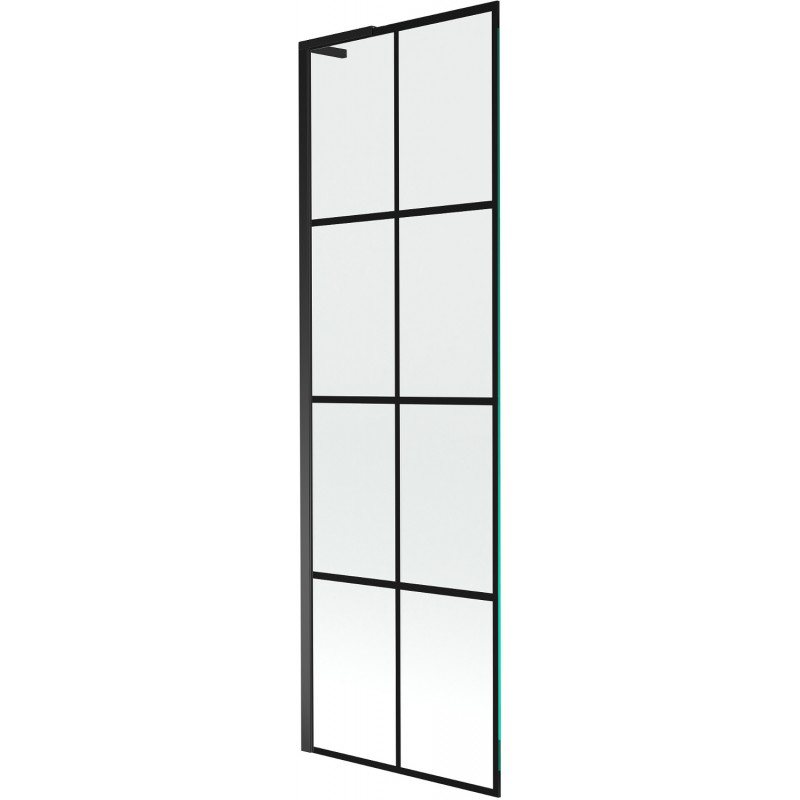Mexen Next L badwandwand 1-delig 60 x 150 cm, zwart raster, zwart - 895-060-000-03-77-70
