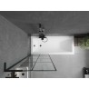 Mexen Next L vannisein 1-tiivaline 70 x 150 cm, must ruut, must - 895-070-000-03-77-70