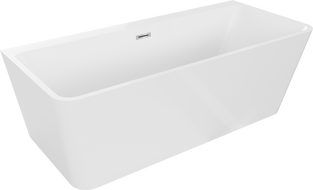 Mexen Volta freistehende Wand-Badewanne 150 x 75 cm, weiß, mit Überlauf - 51131507500-01