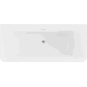 Mexen Volta freestanding wall-mounted bathtub 67 x 29.5 in, white, chrome overflow - 51131707500-01