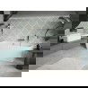 Mexen Volta vrijstaande wandbad 170 x 75 cm, wit, chroom overloop - 51131707500-01