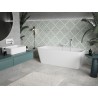 Mexen Volta vaba seisev seinavanni 170 x 75 cm, valge, valge ülevool - 51131707500-20
