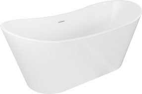 Mexen Montana Badewanne freistehend 180 x 80 cm, weiß, Überlauf weiß - 52011808000-20