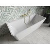 Mexen Volta eraldiseisev seintega vann 170 x 75 cm, valge, kuldne ülevool - 51131707500-50