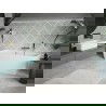Mexen Volta vrijstaande badkuip muurgebonden 150 x 75 cm, wit, overloop goud geborsteld - 51131507500-55