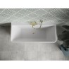 Mexen Volta seinavaba vann 170 x 75 cm, valge, ülevool kuldne harjatud - 51131707500-55