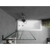 Mexen Next L bathtub screen, 1-panel 80 x 150 cm, black pattern, black - 895-080-000-03-77-70