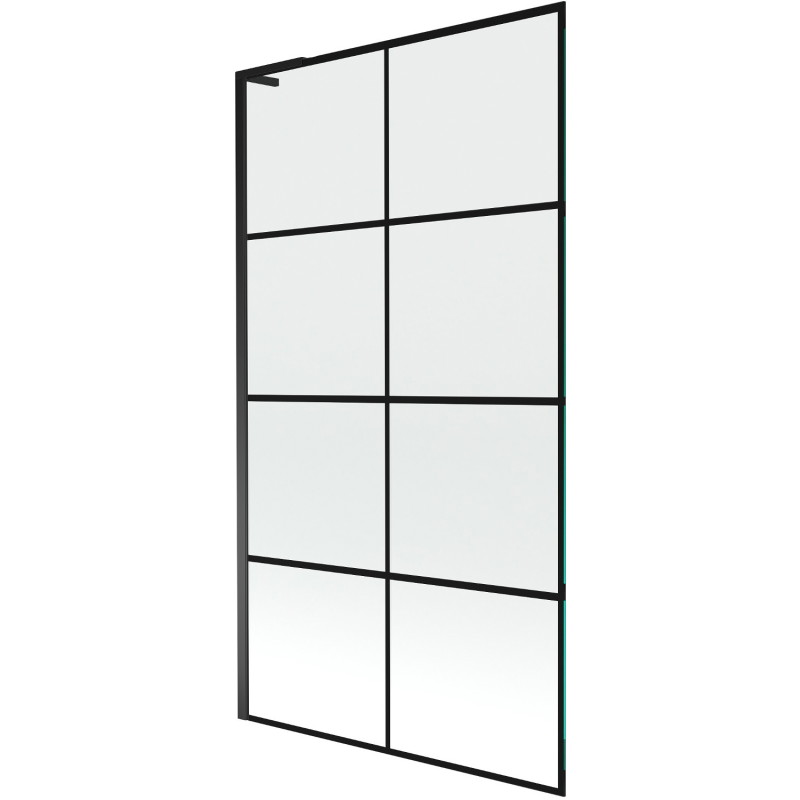 Mexen Next L vannisein 1-osaline 100 x 150 cm, must ruudustik, must - 895-100-000-03-77-70